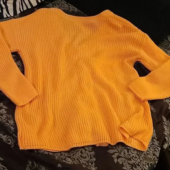 Entro Peach lace up sweater - Picture 6 of 9